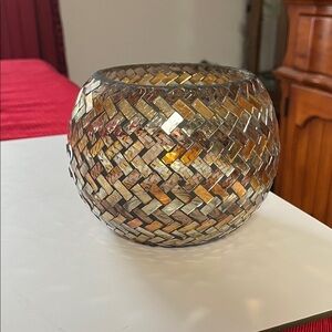 Mosaic Glass Candle Holder